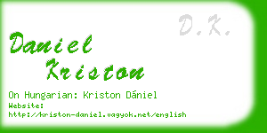daniel kriston business card